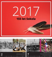 Prodej kalendářů na rok 2017 - při příležitosti 155. výročí založení Sokola.